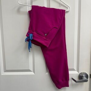 Womens Figs Raspberry Sorbet Scub Joggers